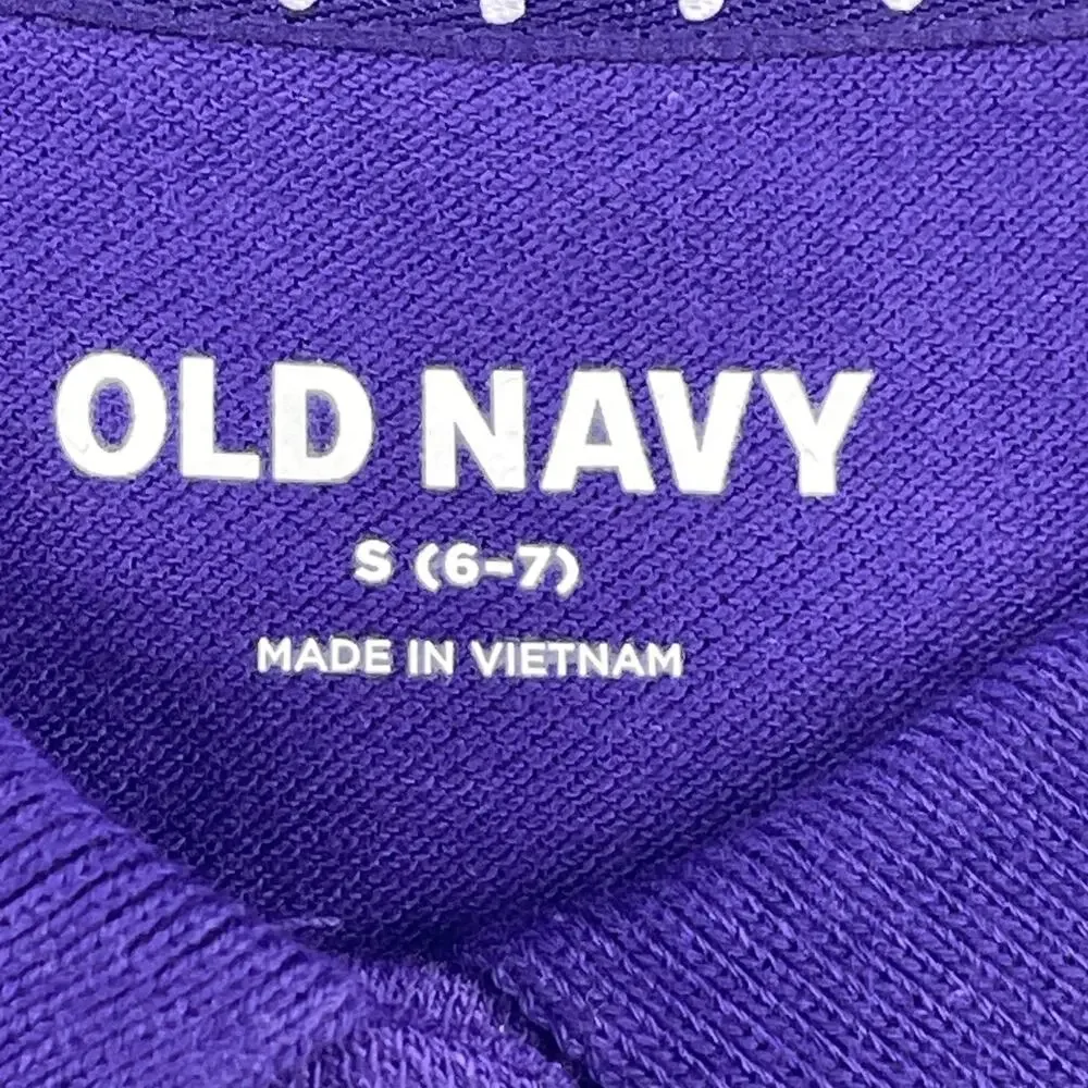 2 Old Navy Boys/Girls Sm 6/7 Purple Lt Blue School Uniform Pique Polo Shirts NWT